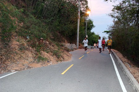 Heavy rains tend to cause landslides along steep sections of Pratamnak Hill.