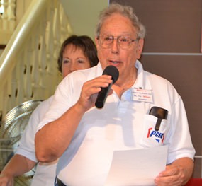 As part of the PCEC’s Annual General Meeting, Electoral Officer Wilson Fletcher announces the results of nominations for the Board of Governors and that the four candidates, all incumbents, were acclaimed for another two year term.