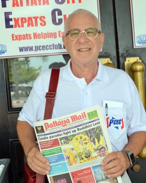 PCEC member Richard Silverberg congratulates Pattaya Mail for its 21st anniversaries and said that Pattaya Mail is a quality media who provides helpful information every week to PCEC members and expatriates of all nationalities who live in Pattaya. He was very impressed and grateful to have known stories happing in town through Pattaya Mail.  