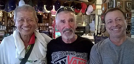 Friday’s top three (from left) Kenny Chung, Henry O’Brien and Tom Herrington.