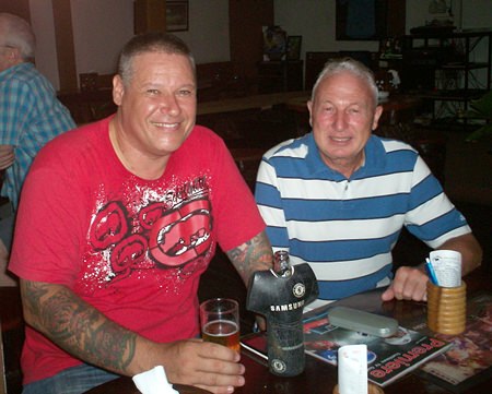 Buff (left) with “Mr. Consistency”, a.k.a. Gerry Cooney.