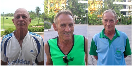 (From left) Grenville Hill, Bryan Priestley and Chris Voller.