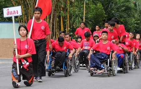 The pre-tournament parade of athletes.
