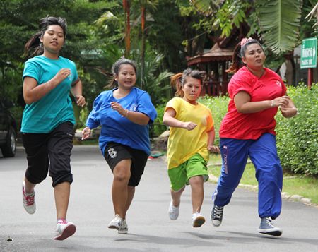 The ladies 100m dash.