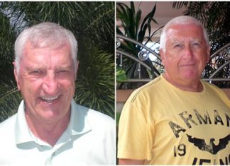 (From left) Laurie Bevan and Andy Rich.