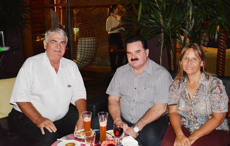 (L to R) Jorg Machill, Manager of the German Ambulance & T.T. Co., Ltd., Waldamar Lutz, Aftermarket Service Manager Service & Repairs of NEAC Compressor Service Ltd. and Sandra Quinn.