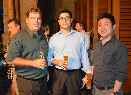 (L to R) Ron Grigaras, Engineering and Program Manager of MHG Thailand Co., Ltd., Nathan Tan, Business Development Manager of G4S Secure Solutions Thailand Limited, and Chawachai Thammarattanaporn, Sales Manager of G4S Secure Solutions Thailand Limited.