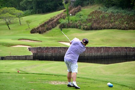 Another tee-shot flies straight and true.