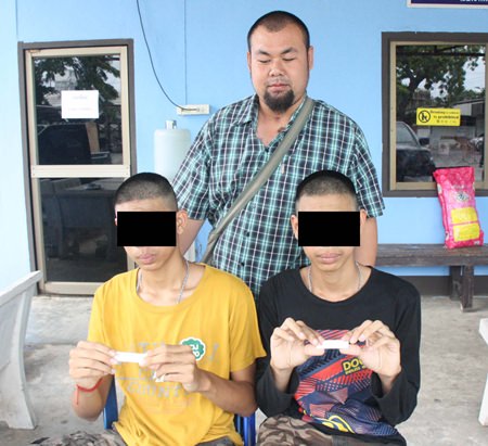 15-year-old twin brothers were arrested for smoking marijuana.