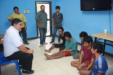 Five Cambodian were arrested for threatening to kill their captain if he didn’t return to port so they could buy drugs.