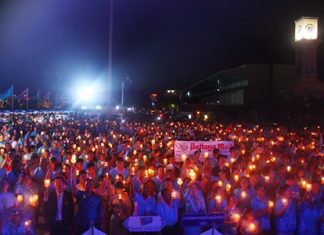 Tens of thousands of people made a pilgrimage to Bali Hai to show their loyalty to HM Queen Sirikit on her birthday last year.