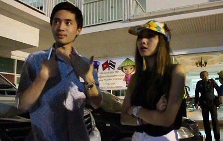 Who me?  Lertvarit Lertworapreecha was arrested in Pattaya after allegedly racing his 10 million baht sports car down Beach Road.