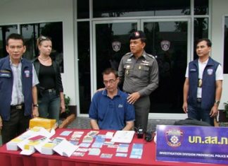 Fernando Manuel Navarro has been arrested for allegedly using fake cards to steal millions of baht from Pattaya-area ATMs.