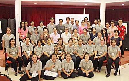 Margie and Jiap from the Hand to Hand Foundation provided training in child protection at the Regent’s International School Pattaya for their Thai staff members.