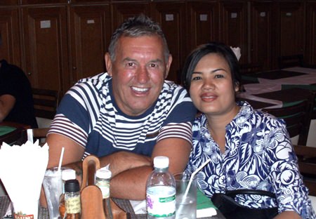 Three time winner Phil Davis and partner.