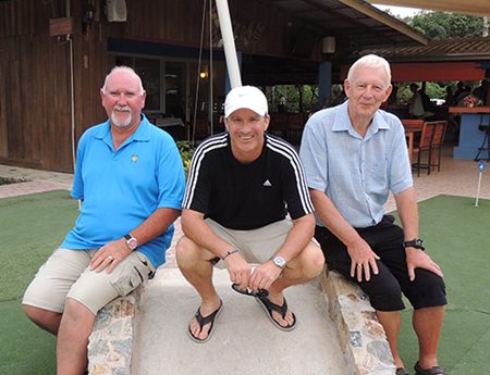 Friday winners (from left): Keith Dyson, Geoff Christie & John Stafford.