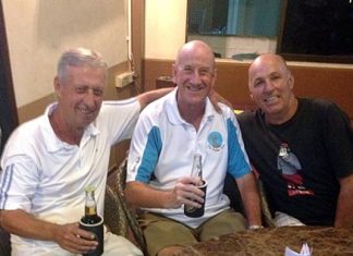 Geoff Parker, Les Burns and Geoff Cox.