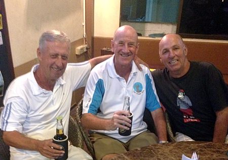 Geoff Parker, Les Burns and Geoff Cox.