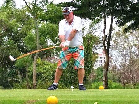 Smooth swinging Dale Shier in action.