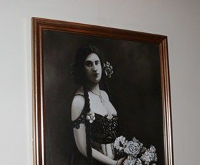 Mata Hari herself keeps an eye on the restaurant.