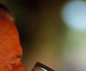 Nosing around: Hugo Casanova at work.