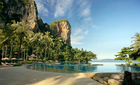The Rayavadee resort in Krabi – one of 1,250 beachfront hotel properties in Thailand.