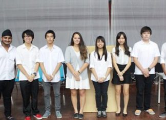 The GIS Prefects and Head Boy and Girl for 2014-15.