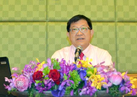 Dr. Sophon Megthon, director of the Public Health Ministry’s Disease Control Department, presides over the event opening.