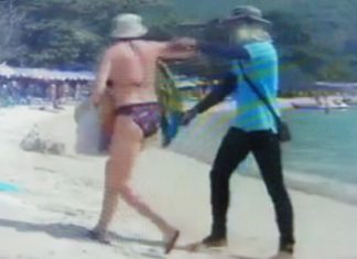 A YouTube video showing a Koh Larn beach vendor rudely abusing a woman tourist went viral, prompting police to arrest the offender the very next day.