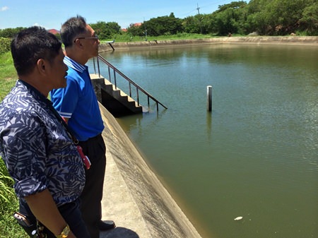 Officials inspect Sattahip’s water supply for contaminants following an outbreak of stomach illnesses late last month.