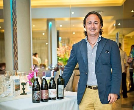 Luca Ardiri, the export area manager for Braida, stands by his wines.