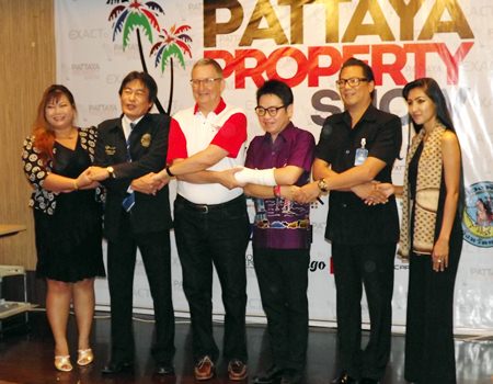 Officials gather to announce the 2nd Pattaya Property Show will commence Oct. 3 - 5.