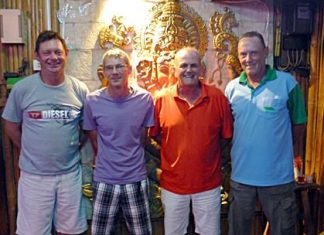 Monday’s top four: Andrew Purdie, Jon Batty, Ken Grimes and David Thomas.