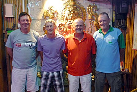 Monday’s top four: Andrew Purdie, Jon Batty, Ken Grimes and David Thomas.