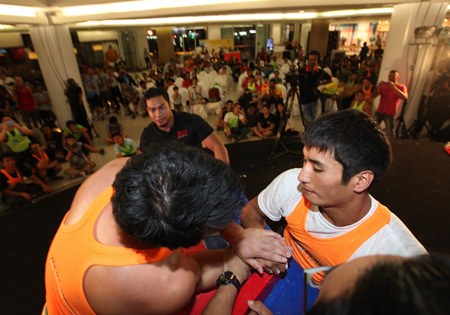Ongarbayev Kypyrgali beats Roman Abramov from Russia for the over 85 kg. trophy.