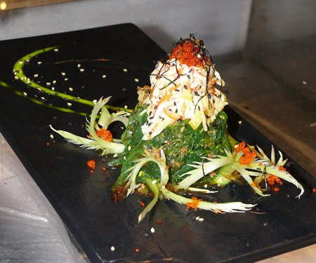 Seaweed crab salad