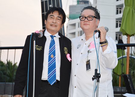 (L to R) Deputy Mayor Ronakit Ekasingh and Jorge Carlos Smith, General Manger of the Hard Rock Hotel Pattaya, co-chair the launch of the 2014 Pinktober Campaign.