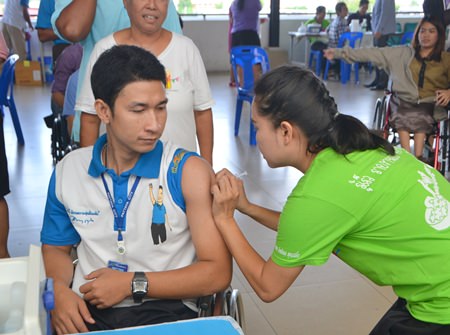 Nurses were able to inoculate more than 2,500 civil servants and their families during an inoculation event at city hall.