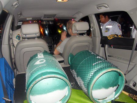 Hans Rudolf Mueller was pulled from inside his SUV during an apparent suicide attempt.