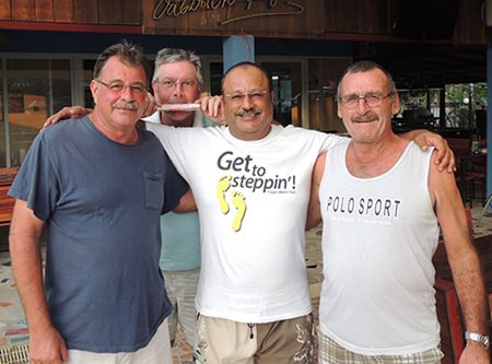From left: Bob Mattes, Bob St. Aubin, Usman Janjua and Dennis Pelly.