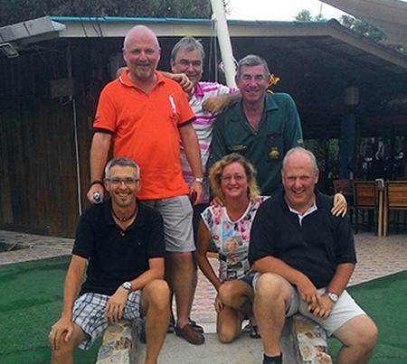 From left: Heiko & Marek with Jack, Tim, Suzi & Ralph (seated right).