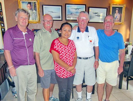 Tuesday’s winners pose with Pu.