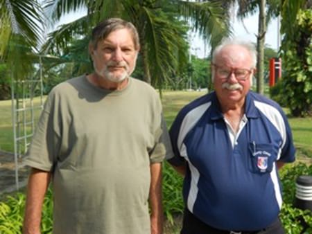 Mike Winfield (left) with Dave Richardson.