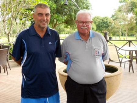 Mark West (left) with Dave Richardson.