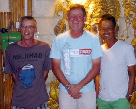 Wednesday’s podium (from left): Jon Batty, Andrew Purdie and Wichai Tananusorn.