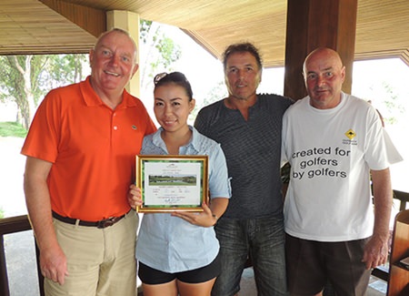 Keith Etherington with Yui Bietry, Thierry Petrement and Steve Mann.