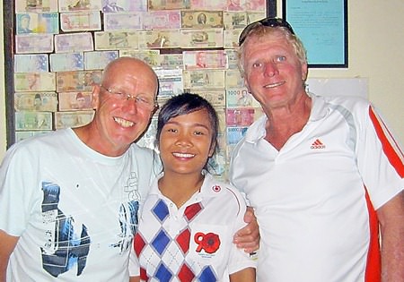 Tuesday’s winners with one of Bert’s finest.