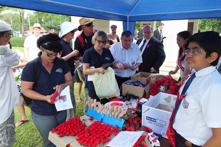 Poppy Shop doing brisk business.