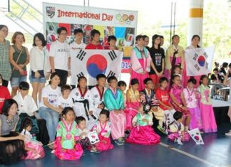 South Korean students and parents.