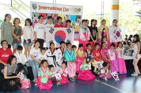 South Korean students and parents.